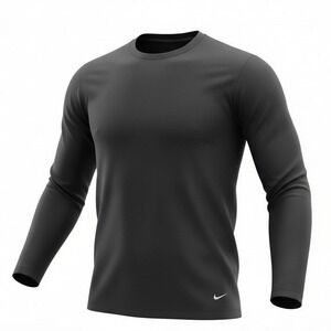 VTG Y2K Nike Golf Crewneck Pullover Performance Fleece Swoosh Men XL Black